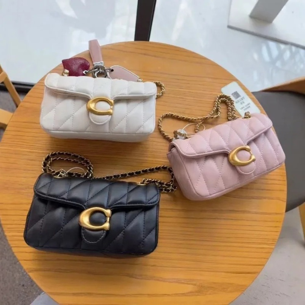 Luxury Bags Coach - Premium-Leder-Geldbörse mit Retro-Design Schultertasche, Luxuriöse Damen-Umhängetasche