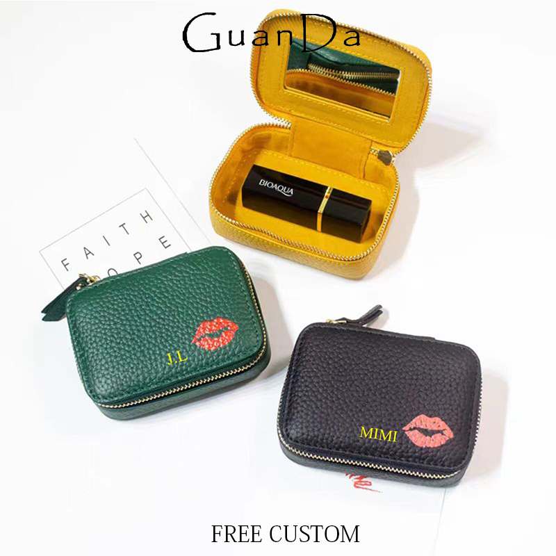 Luxury Bags Name For Women - Luxus Rindsleder Frau Lippenstift Box Benutzerdefinierte