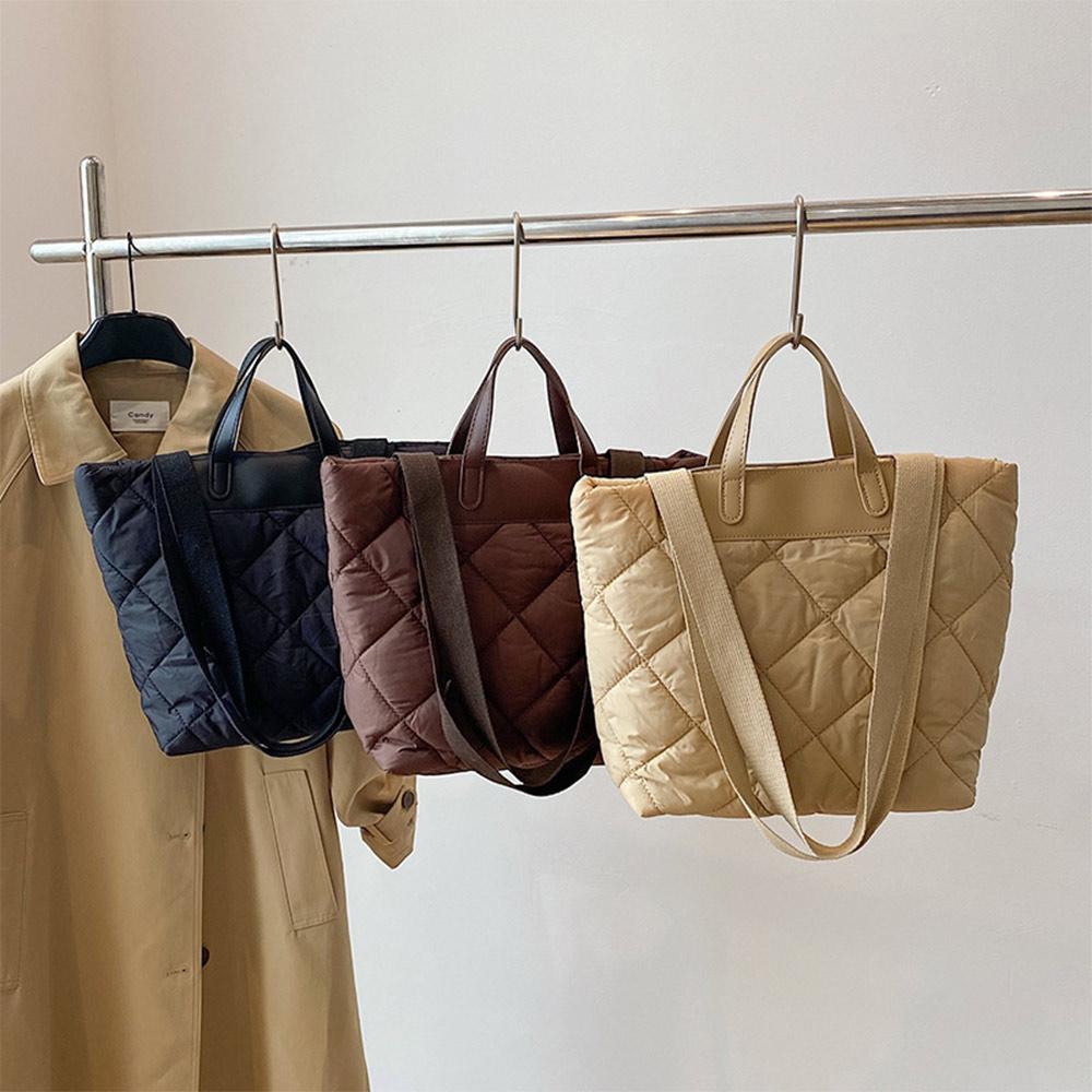 Luxury Quilted Bags - Luxuriöse Gesteppte Tragetasche mit Reißverschluss Große