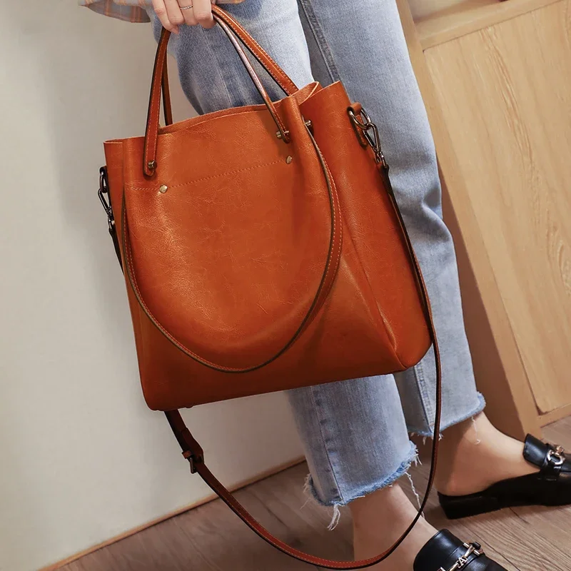 Echte Leder-Tragetasche für Da – Xl Luxury Bags Bewertung und Preis