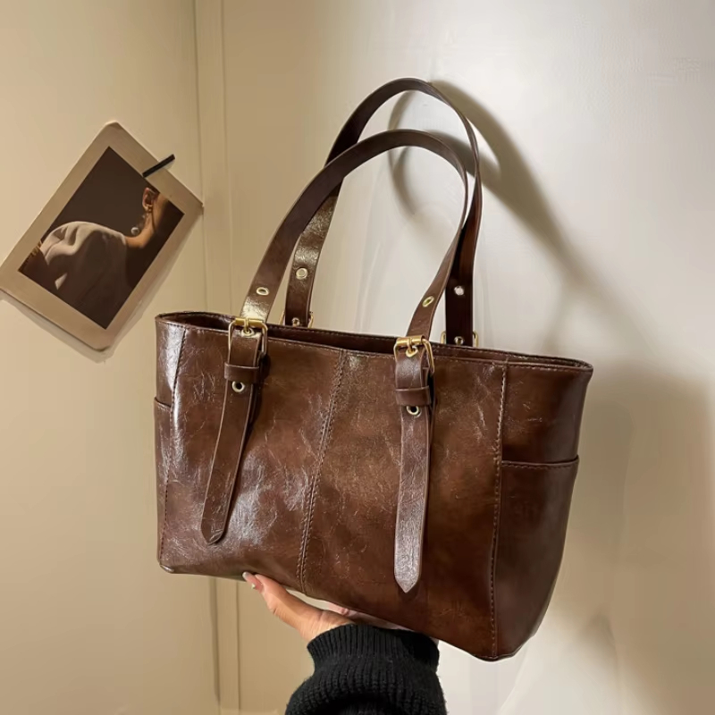 Geräumige, einfarbige Handtasc – Luxury Bags Korea Bewertung und Preis