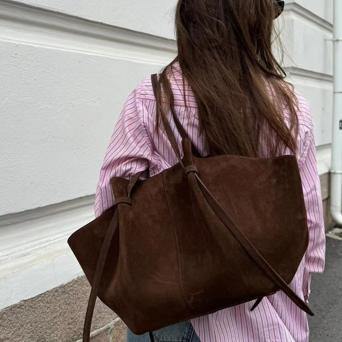Tragetaschen aus Wildlederimit – Luxury Bags Name For Women Bewertung und Preis
