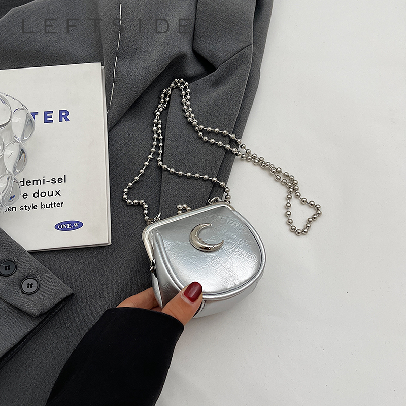 Silberne Mini-Umhängetaschen f – Luxury Y2K Bags Bewertung und Preis